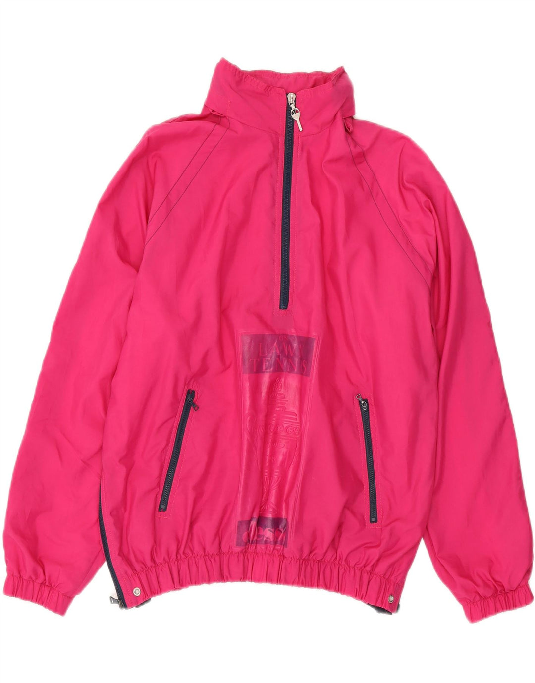 Jaqueta de chuva Ellesse masculina com capuz e pulôver UK 38 rosa médio