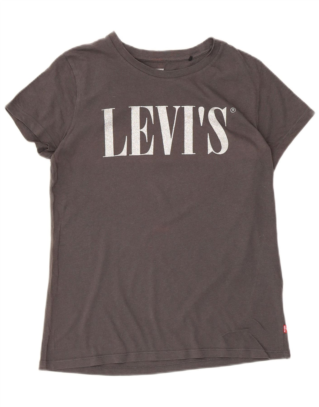 Camiseta feminina gráfica Levi's UK 6 XS cinza