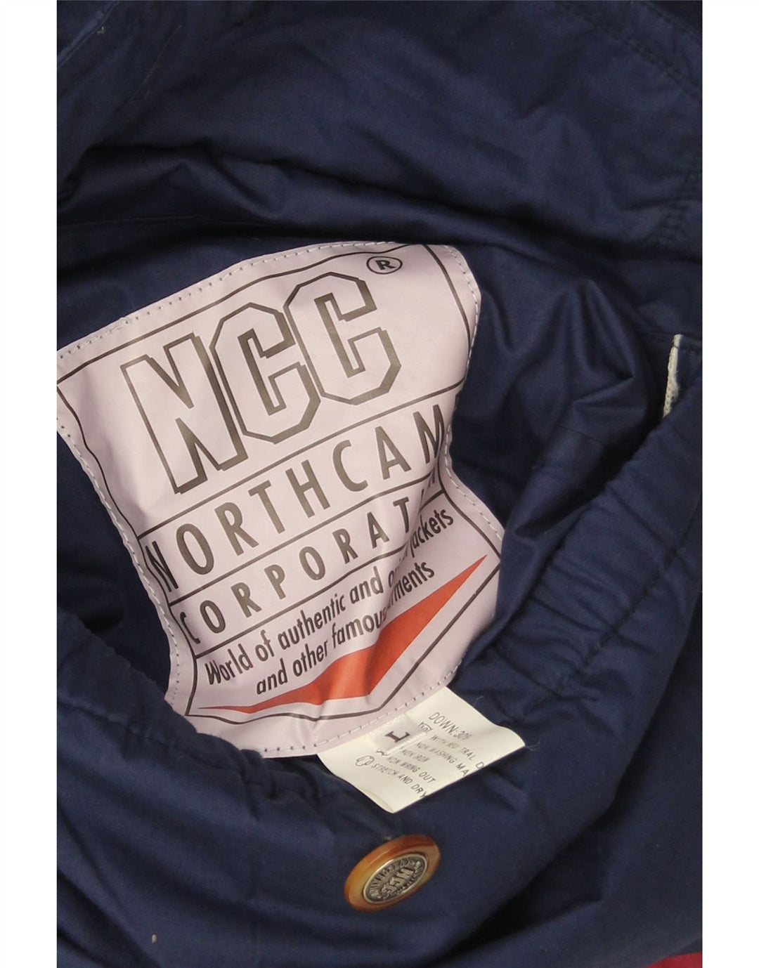 Jaqueta acolchoada reversível grande vintage masculina UK 40 grande vermelha