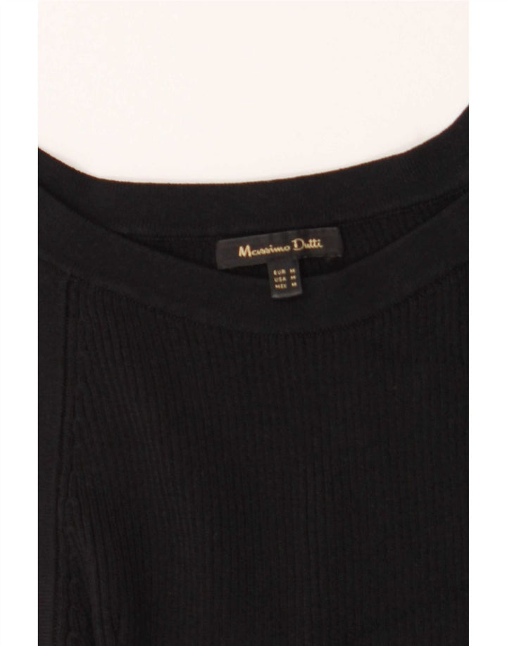Massimo Dutti Womens Regular Vest Top UK 12 Medium Black