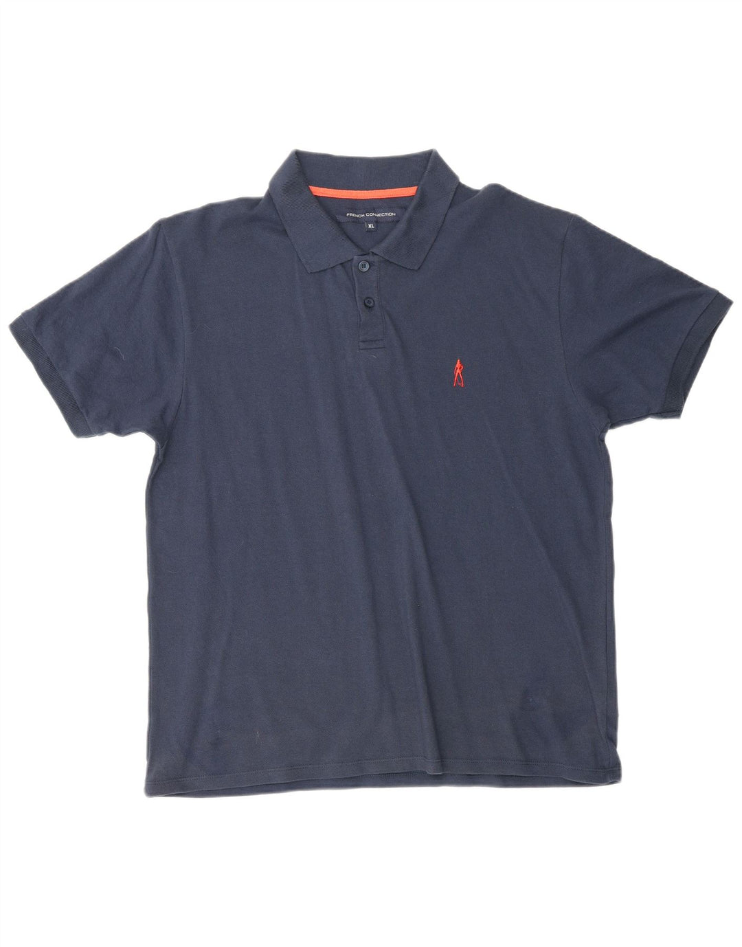 Camisa polo masculina FRENCH CONNECTION XL azul marinho algodão