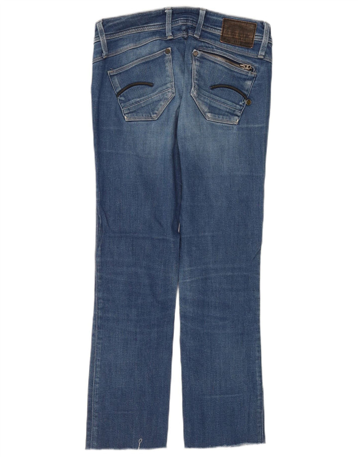 Jeans retos femininos G-Star W27 L27 algodão azul