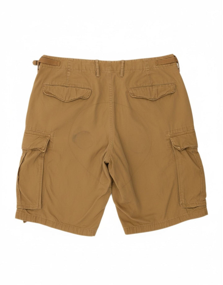 GAP Mens Khakis Cargo Shorts W36 Grande Algodão Bege