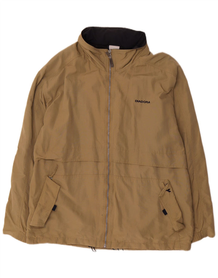 Jaqueta de chuva masculina Diadora UK 44 2XL poliamida bege