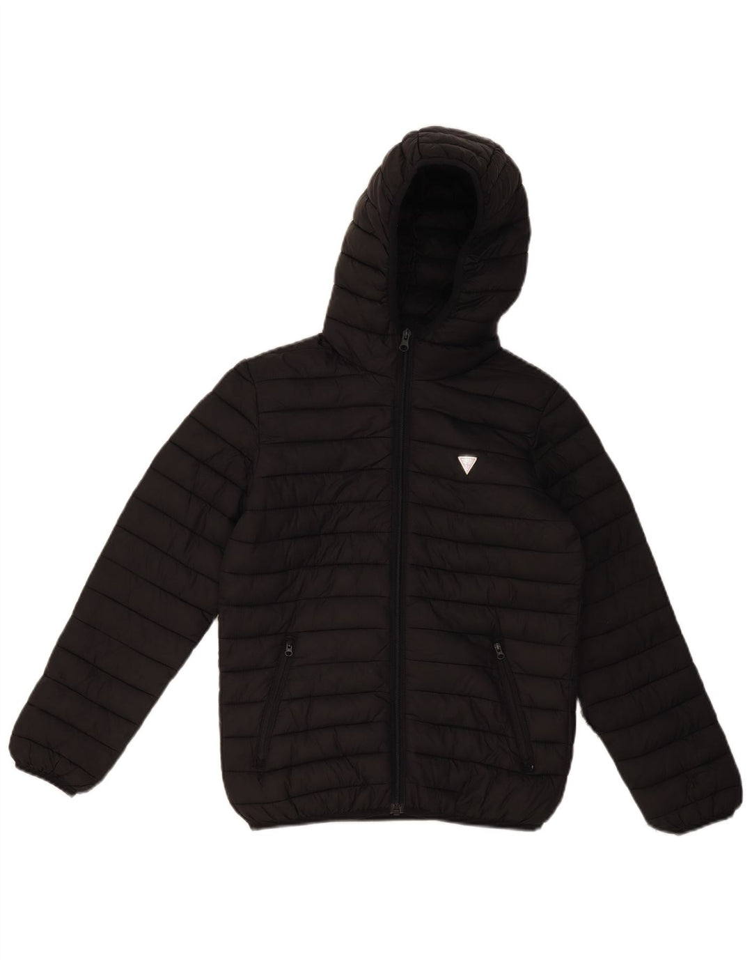 Casaco acolchoado com capuz GUESS Boys 11-12 anos preto poliéster