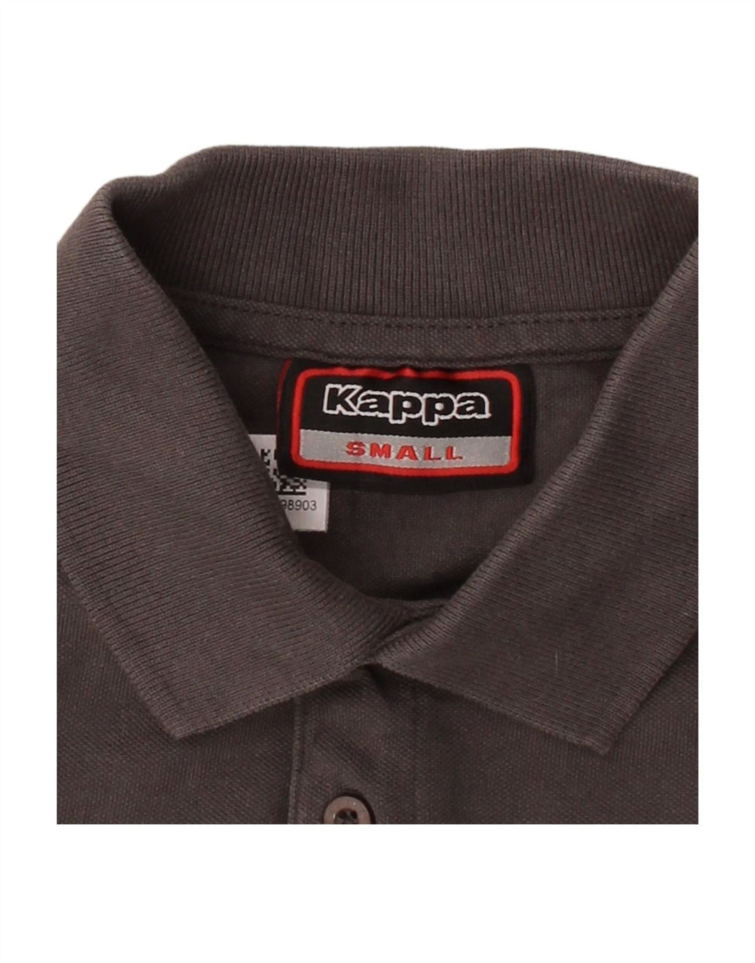 Camisa polo masculina KAPPA pequena cinza algodão