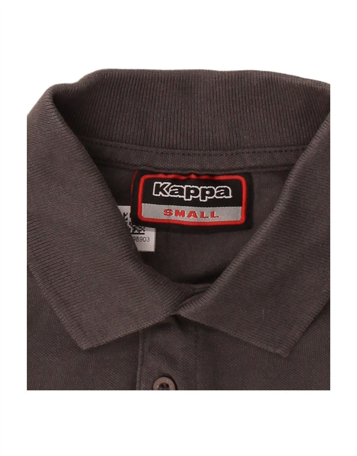 Camisa polo masculina KAPPA pequena cinza algodão