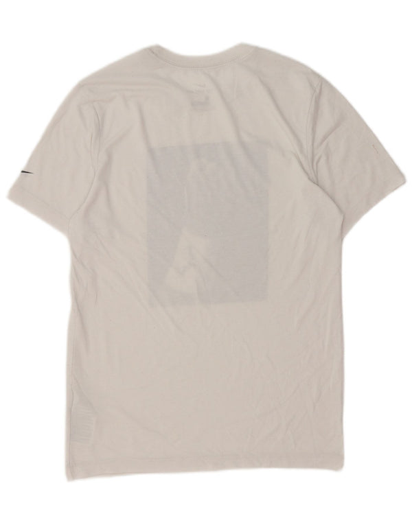 Camiseta Nike Masculina Dri Fit Graphic Top Pequeno Algodão Branco