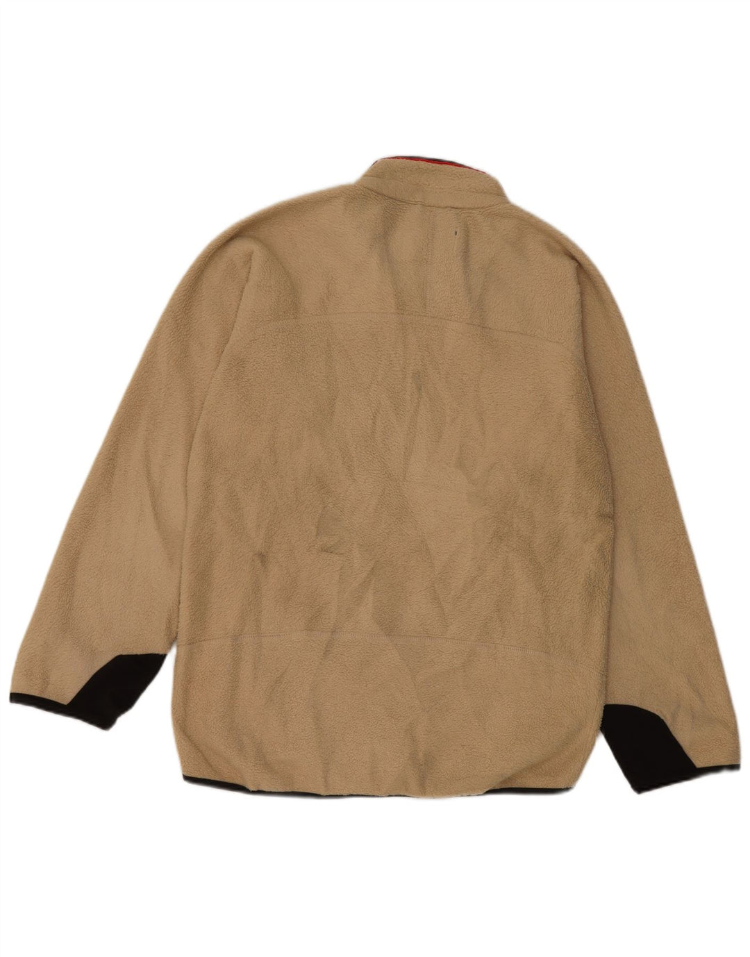 Jaqueta de lã masculina FILA UK 36 poliéster colorblock bege pequeno