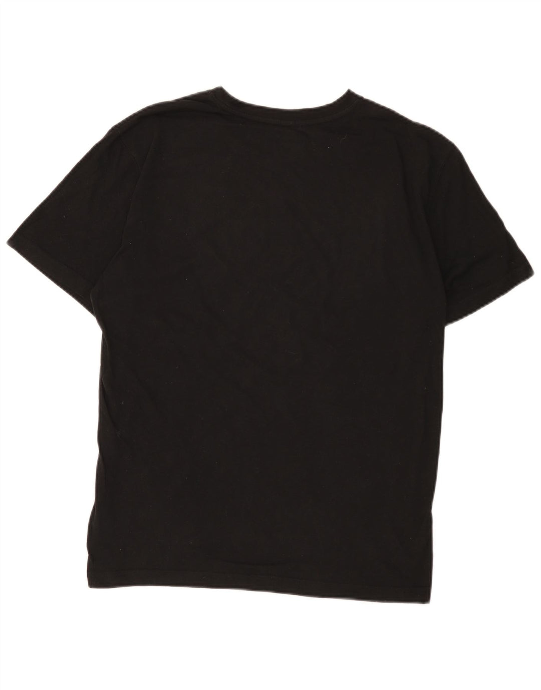 Reebok Mens Graphic T-Shirt Top Pequeno Algodão Preto