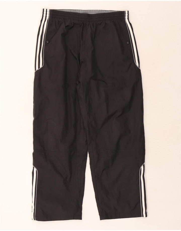 Calça de treino masculina Adidas grande poliéster preto