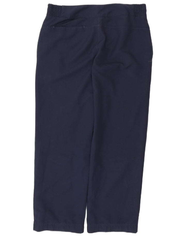 Calça Chino Reta Feminina REEBOK Grande W34 L30 Azul Marinho Poliéster