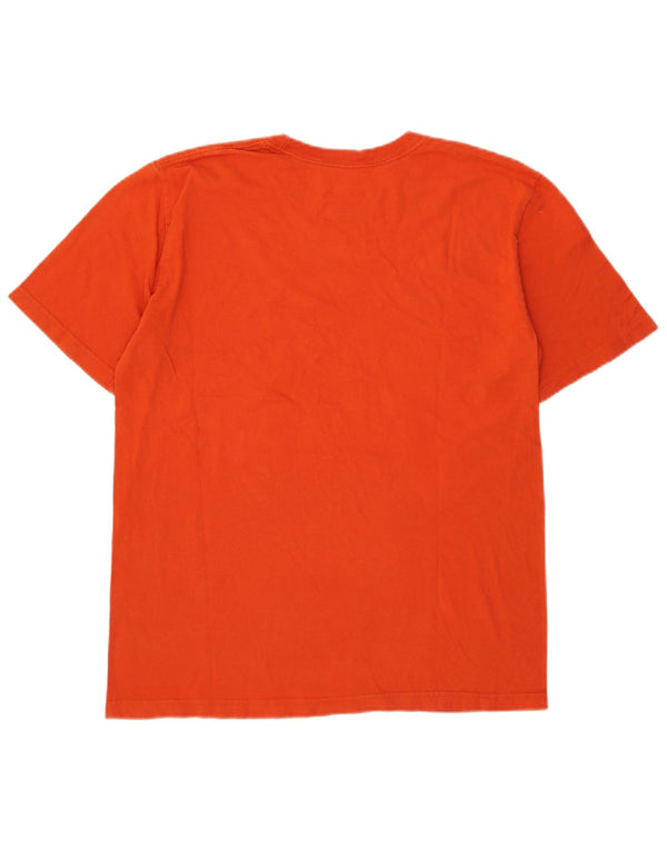 Camiseta Nike Masculina Regular Fit Graphic Top Médio Algodão Laranja