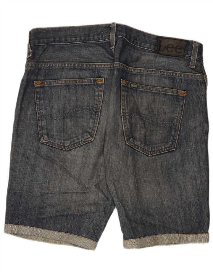 Lee Mens Knox Denim Shorts W34 Grande Algodão Azul