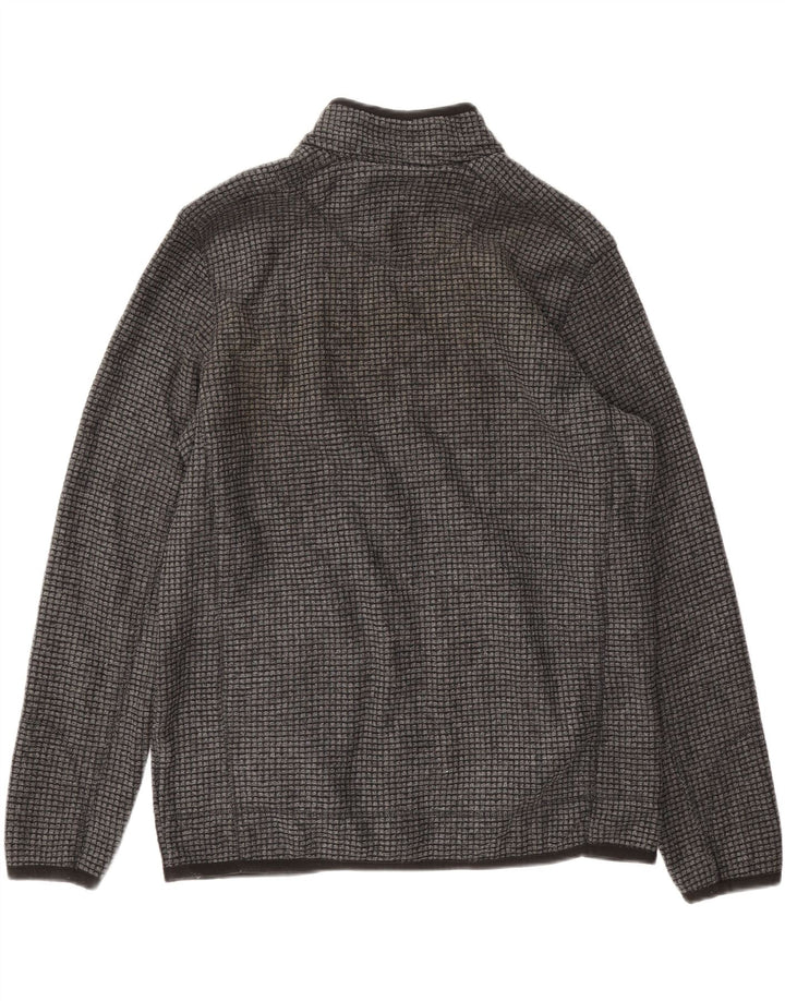 Jaqueta de lã masculina Weird Fish UK 40 poliéster cinza grande