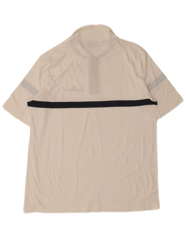 Camisa polo masculina Sergio Tacchini 2XL algodão colorblock branco