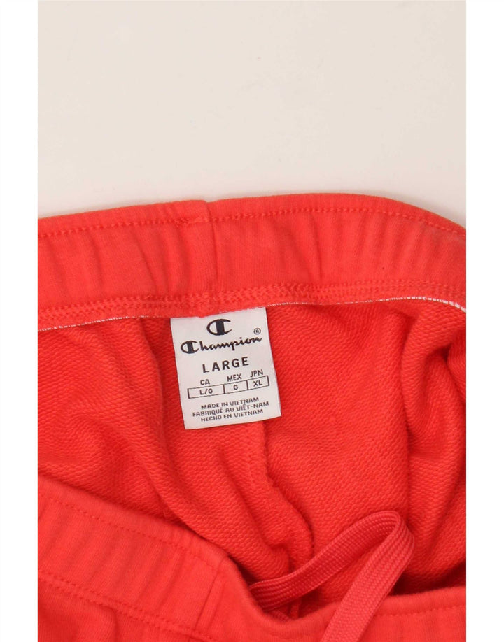 Calça de treino feminina Champion Joggers UK 16 grande vermelho