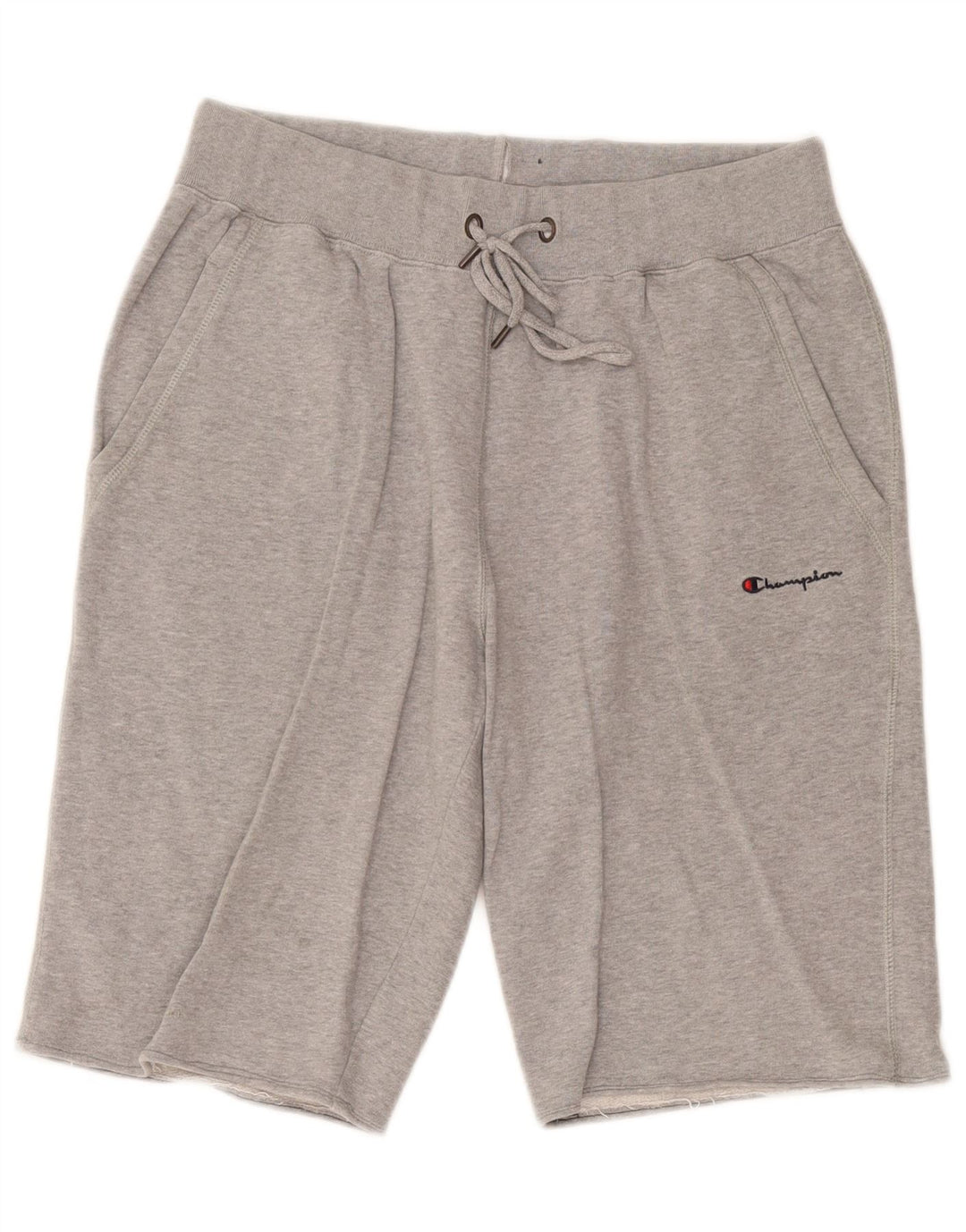 Shorts esportivos masculinos Champion grande algodão manchado cinza