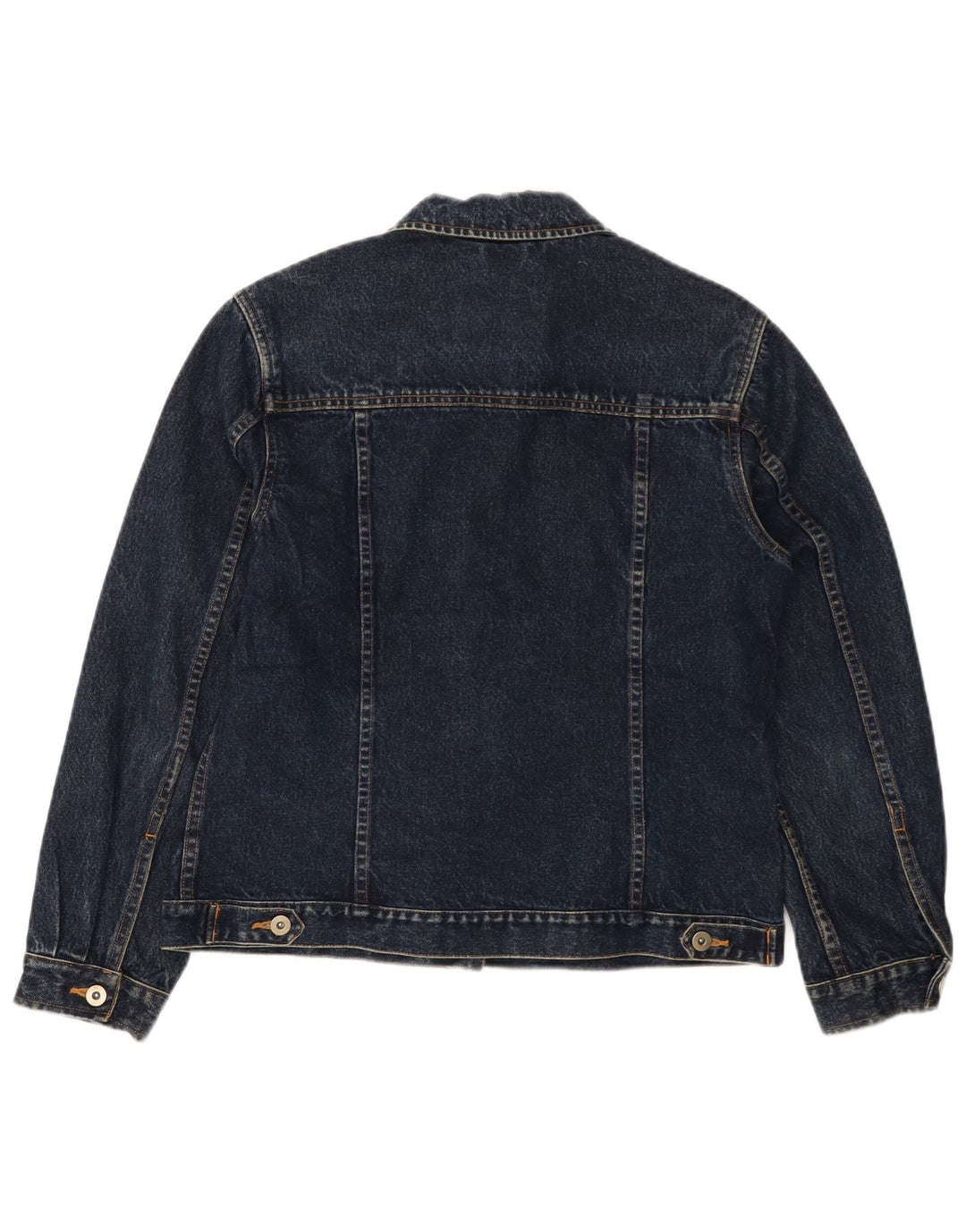 Jaqueta jeans feminina EDDIE BAUER Reino Unido 14 algodão azul marinho médio