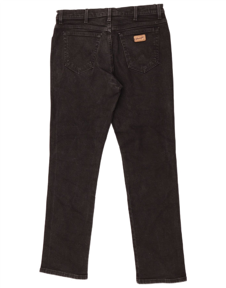 Wrangler Masculino Texas Straight Jeans W36 L34 Algodão Preto