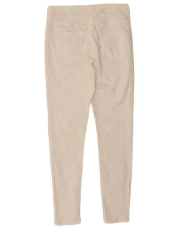 Calça jeans feminina Marks & Spencer UK 12 médio W28 L27 algodão branco