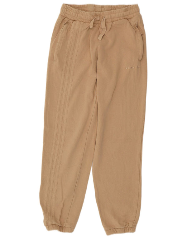 ADIDAS Womens Tracksuit Pants Joggers UK 8 Pequeno Bege