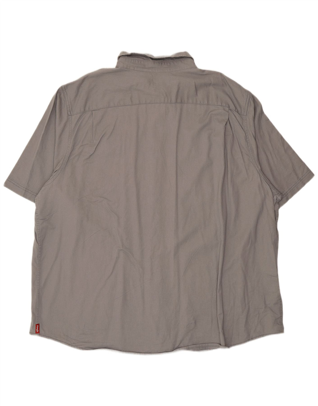 Camisa Wrangler masculina de manga curta 3XL algodão cinza