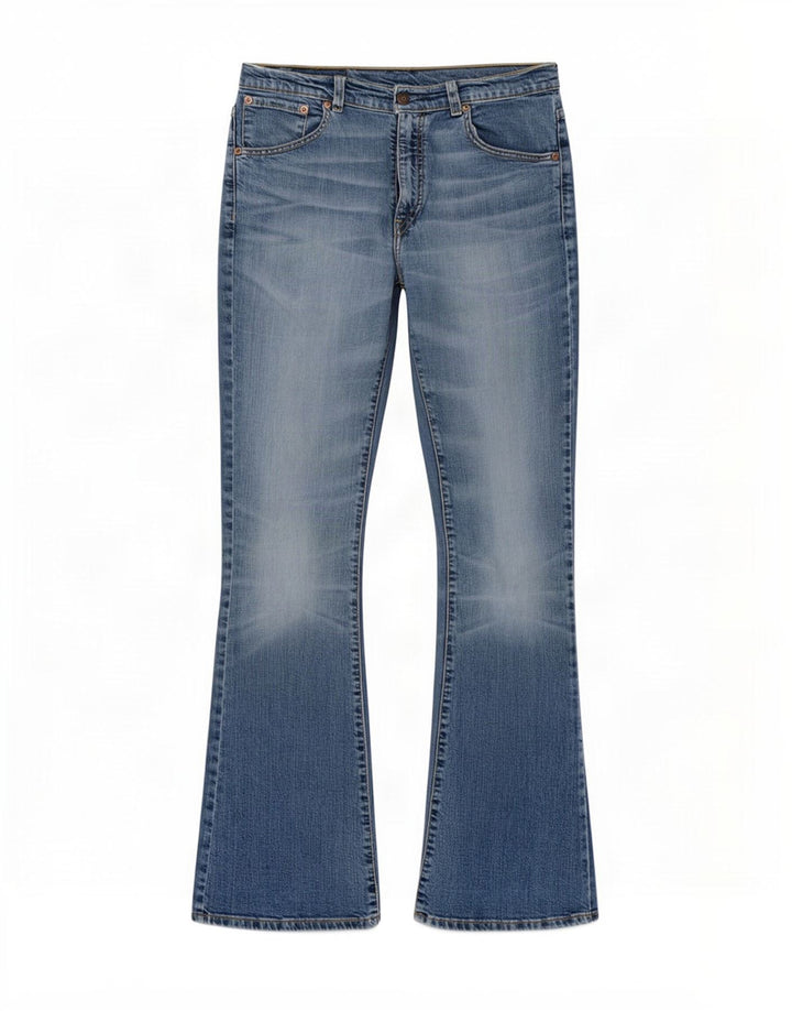 Calça jeans feminina Levi's 525 Bootcut W32 L34 azul algodão