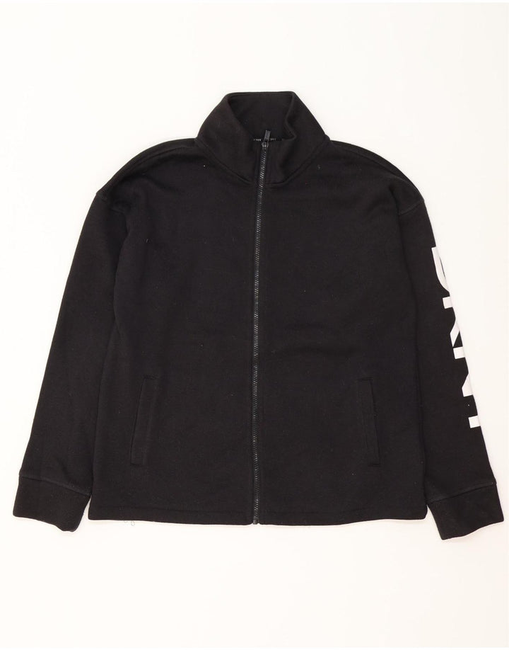 Dkny Mens Graphic Tracksuit Top Jaqueta Médio Poliéster Preto