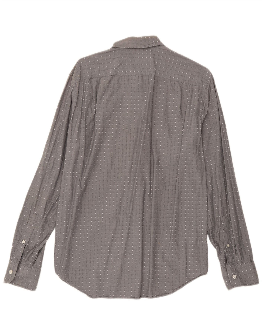 Camisa masculina J. Crew algodão geométrico cinza médio