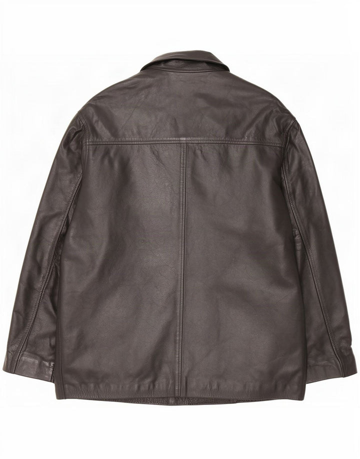 Jaqueta de couro masculina Ironsides UK 42 XL preta
