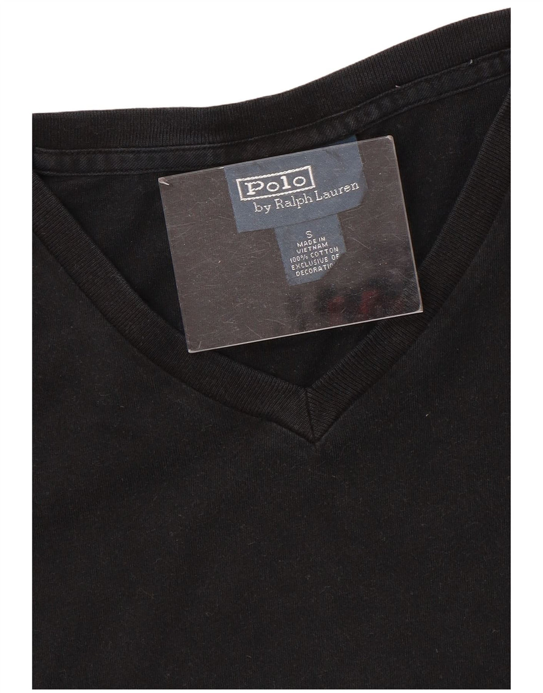 Camiseta masculina Polo Ralph Lauren top pequeno algodão preto