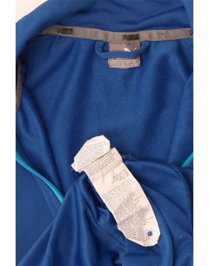 Jaqueta Puma Meninos Treino Top 15-16 Anos Azul Colorblock Poliéster