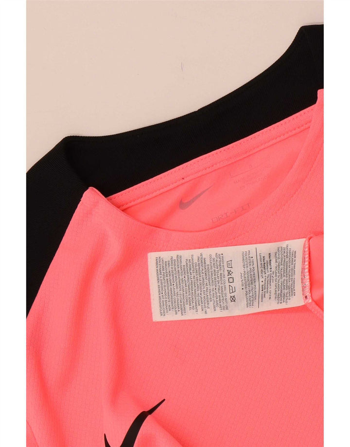 Camiseta Nike Masculina Dri Fit Top Grande Rosa Colorblock Poliéster