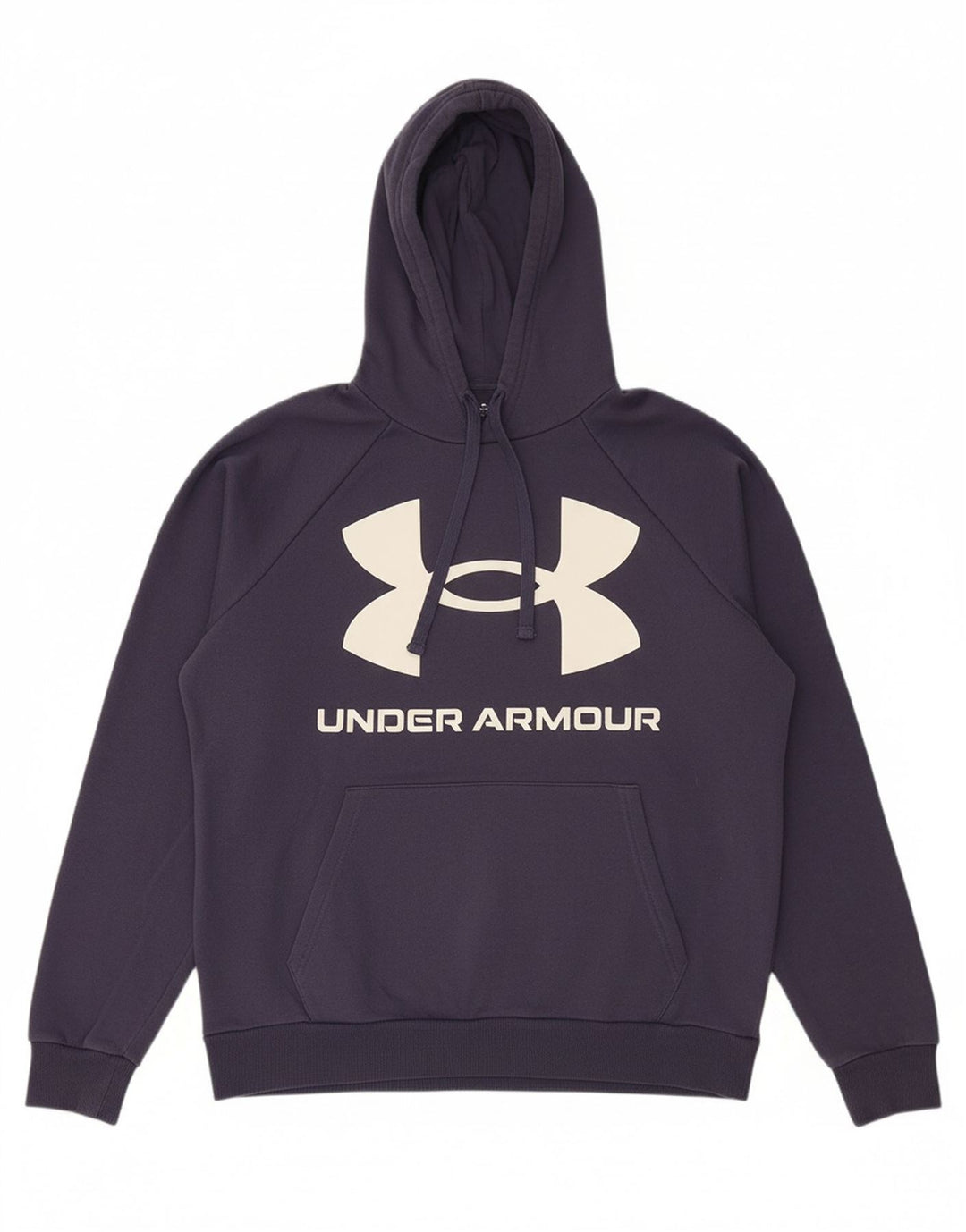 UNDER ARMOUR Suéter com capuz gráfico masculino médio algodão azul marinho