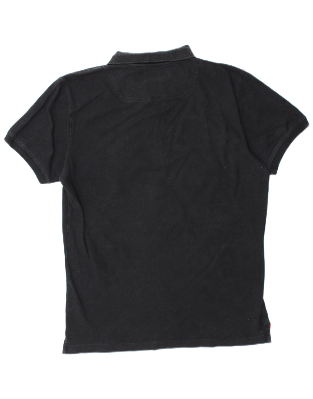 Camisa polo masculina DIESEL grande algodão preto