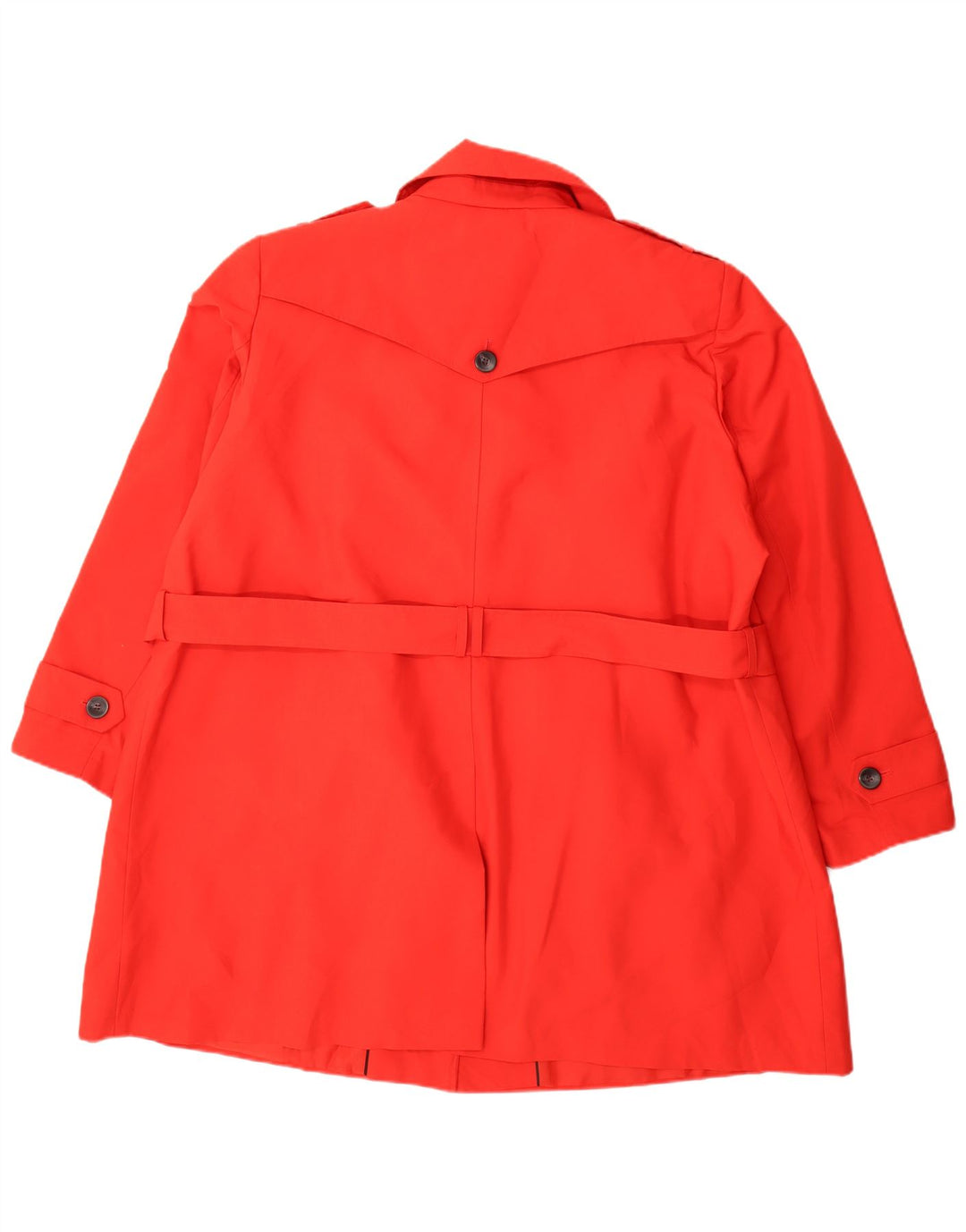 Casaco impermeável feminino Marks & Spencer Reino Unido 26 5XL poliéster vermelho