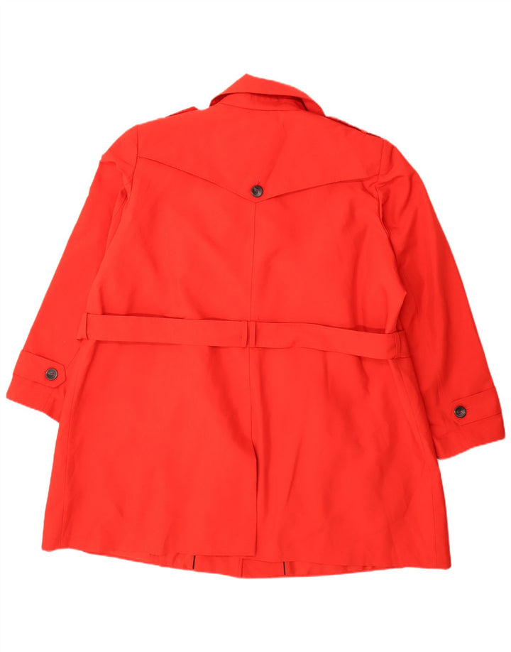 Casaco impermeável feminino Marks & Spencer Reino Unido 26 5XL poliéster vermelho