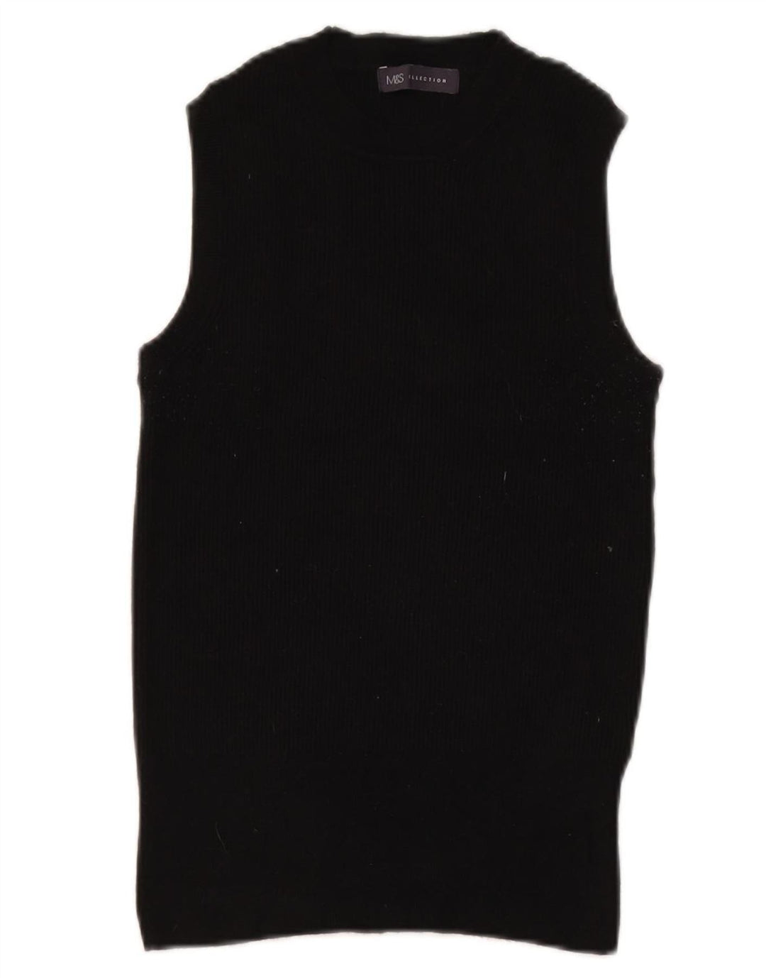 Regata feminina Marks & Spencer com colete UK 14 viscose preta média