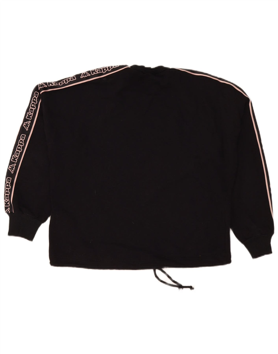 Kappa feminino Tezenis gráfico moletom jumper UK 16 grande preto