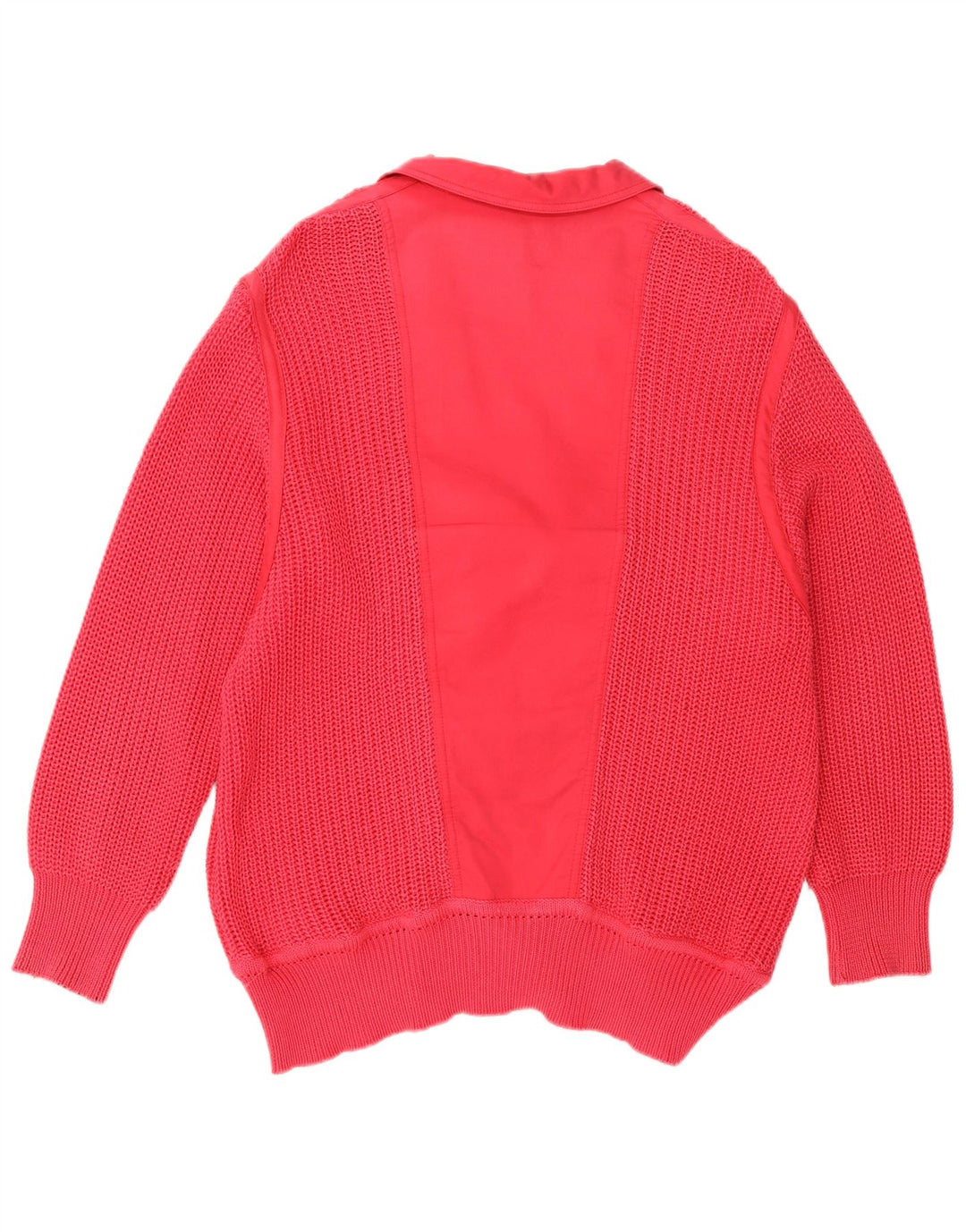 Suéter cardigã feminino vintage com peito duplo IT 42 rosa médio