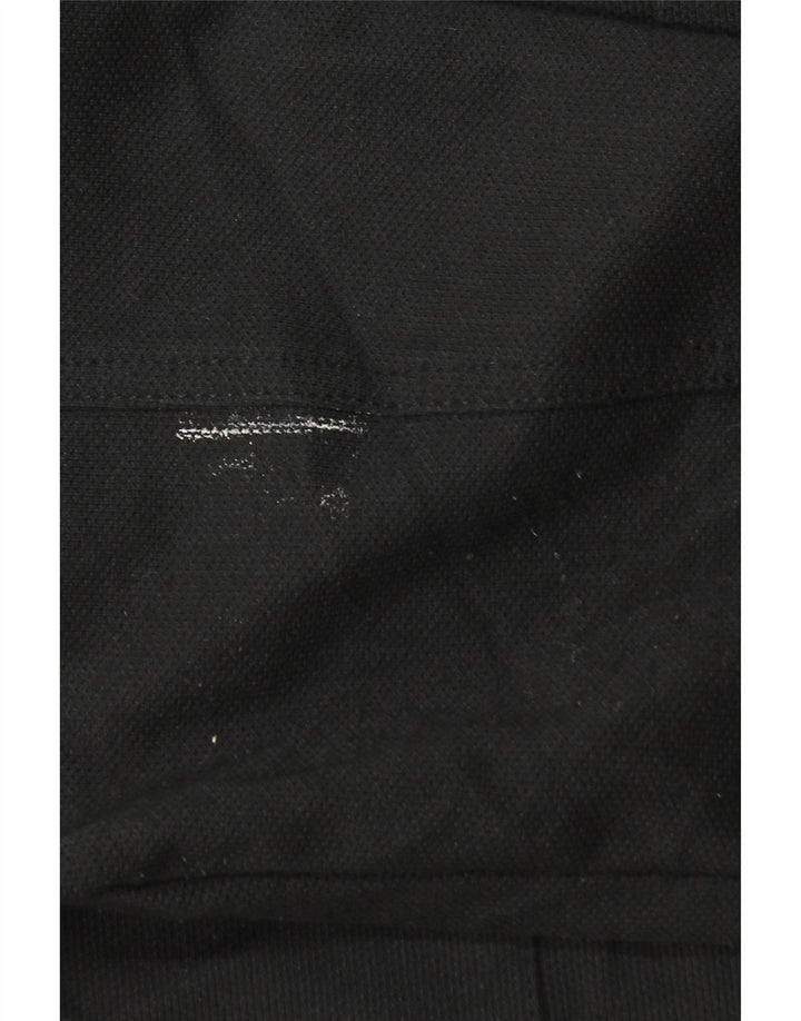 Zara Camisa masculina overshirt grande poliéster preto
