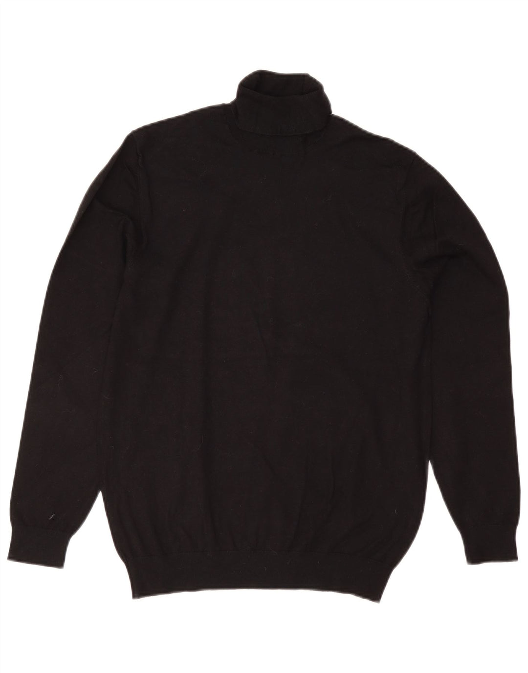Suéter masculino Zara com gola redonda médio preto