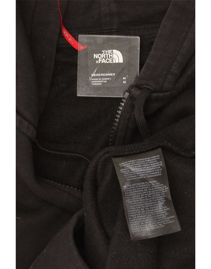 Suéter masculino com capuz e zíper The North Face algodão preto médio