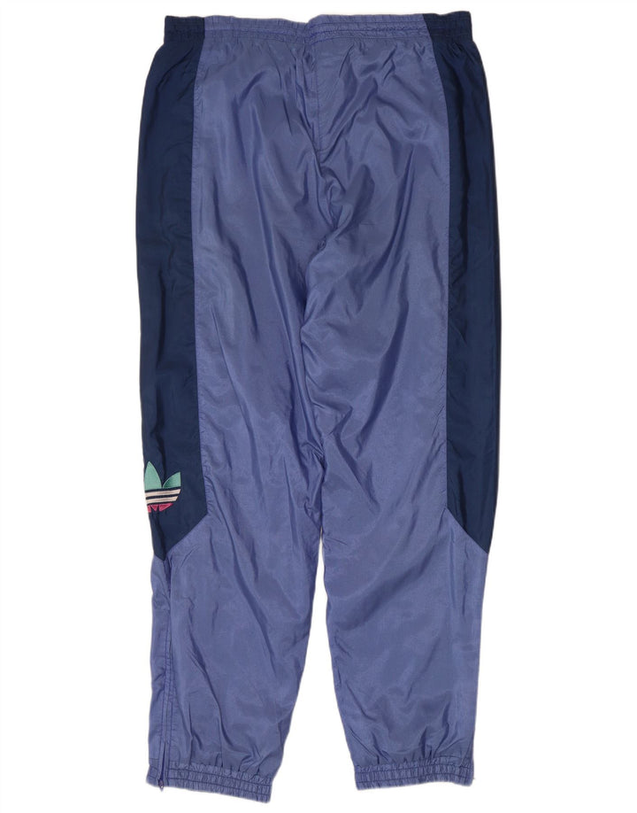 Calça de treino masculina Adidas Joggers grande bloco colorido azul
