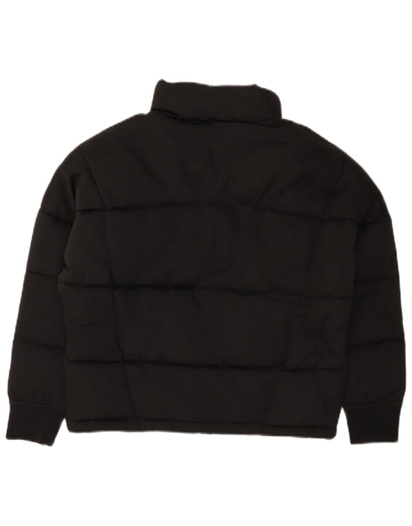 Casaco acolchoado DKNY para meninas 11-12 anos XS preto poliéster