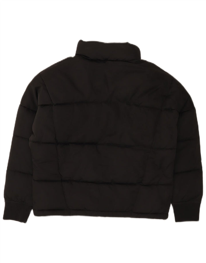 Casaco acolchoado DKNY para meninas 11-12 anos XS preto poliéster