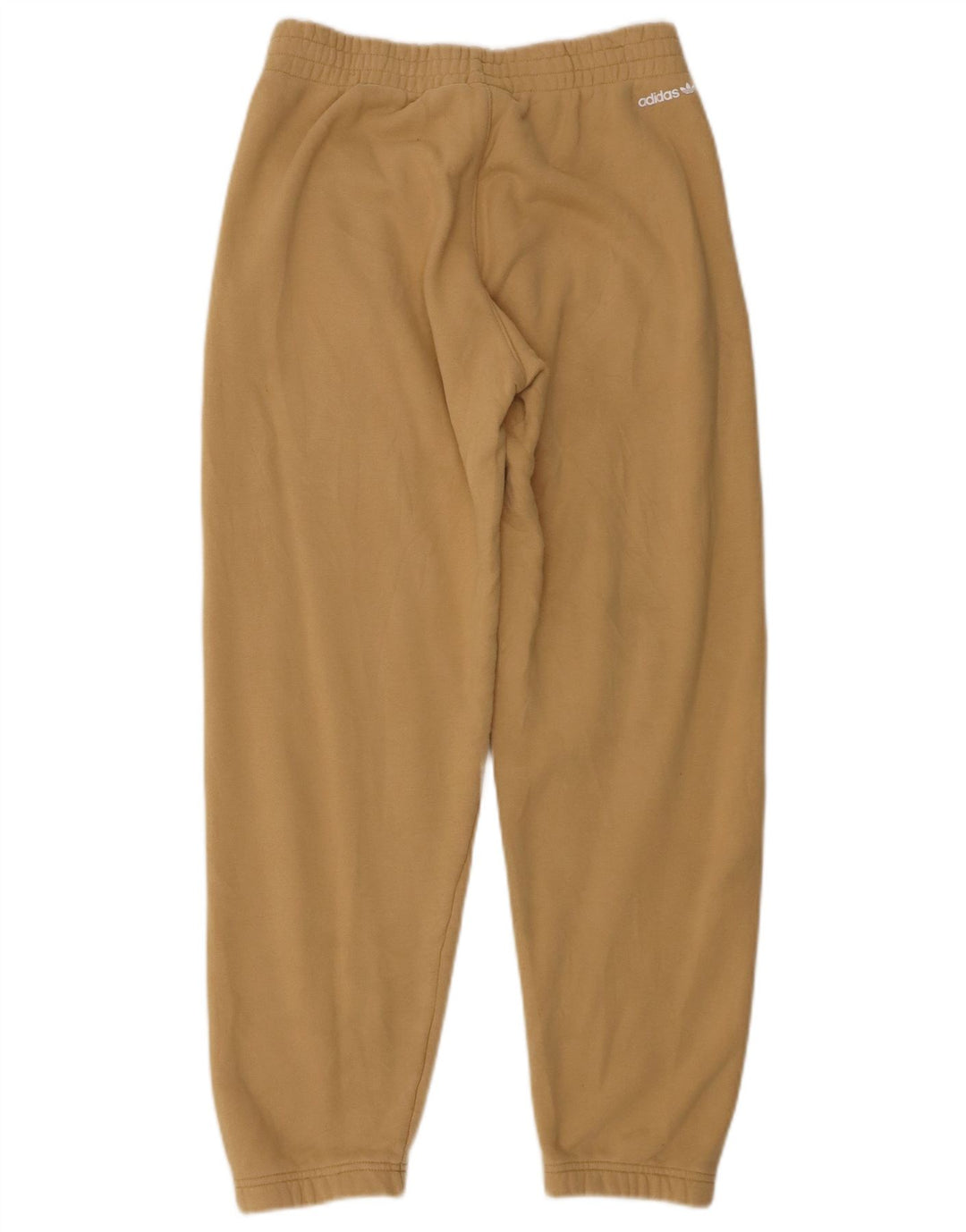 Adidas feminino gráfico agasalho calças joggers pequeno algodão bege