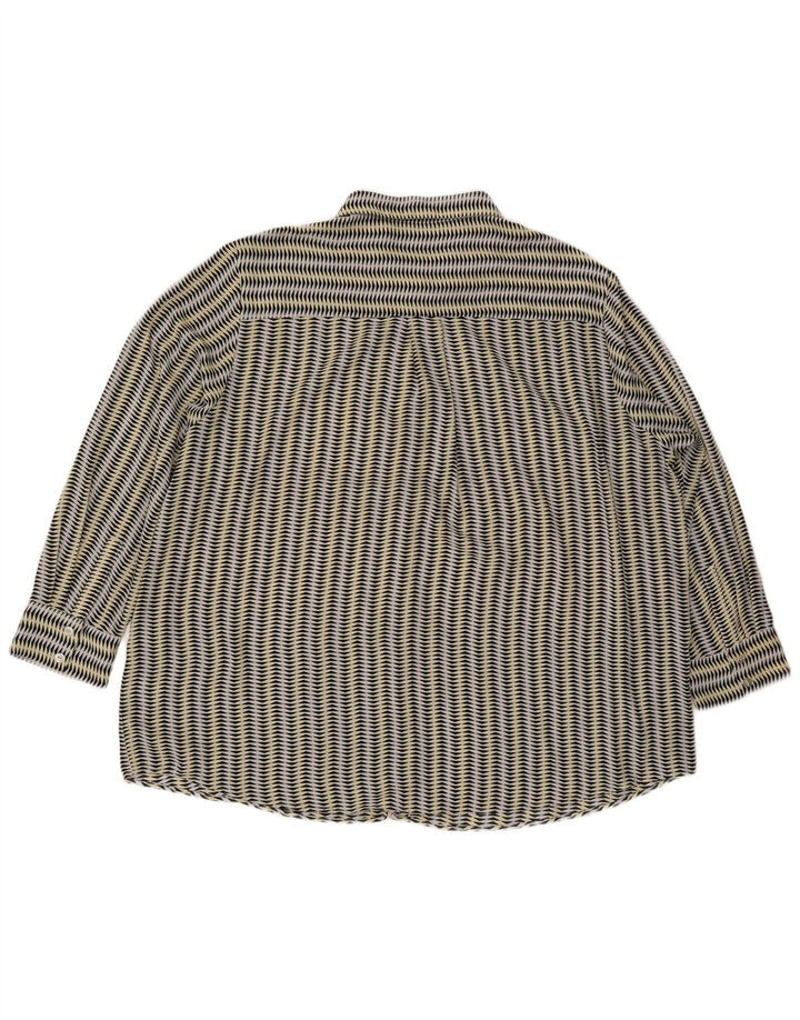 Blusa feminina Marks & Spencer UK 22 3XL multicolorida geométrica