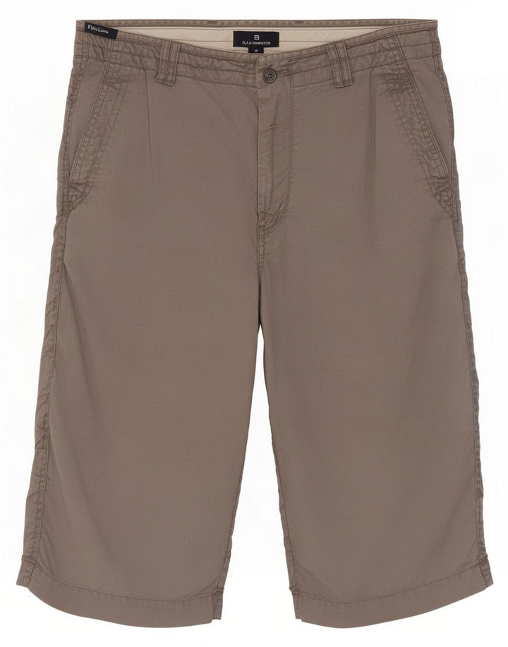 Bermuda masculina Marks & Spencer W32 linho cinza médio